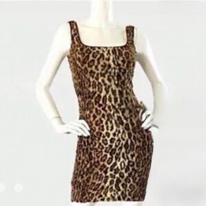 Tadashi Shoji Faux Leopard Dress